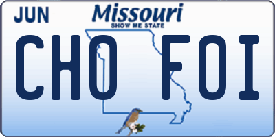 MO license plate CH0F0I