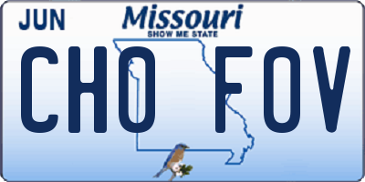 MO license plate CH0F0V