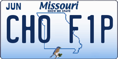 MO license plate CH0F1P