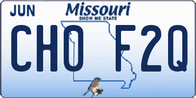 MO license plate CH0F2Q