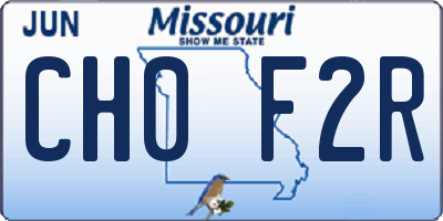 MO license plate CH0F2R
