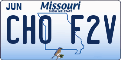 MO license plate CH0F2V