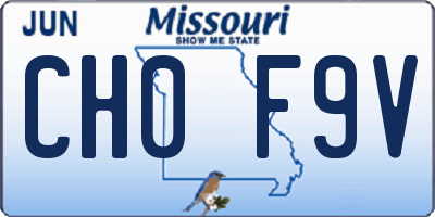 MO license plate CH0F9V