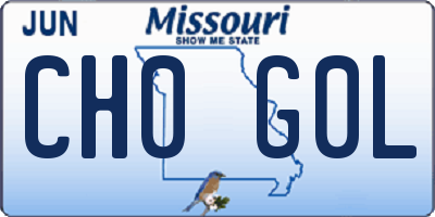 MO license plate CH0G0L
