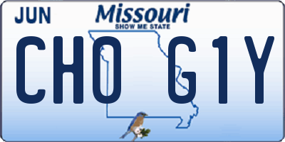 MO license plate CH0G1Y