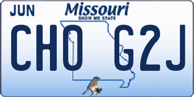 MO license plate CH0G2J