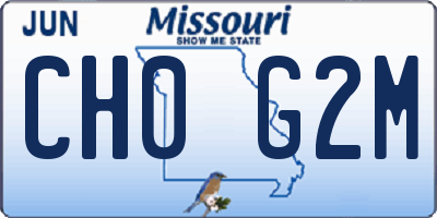 MO license plate CH0G2M