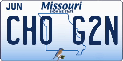 MO license plate CH0G2N