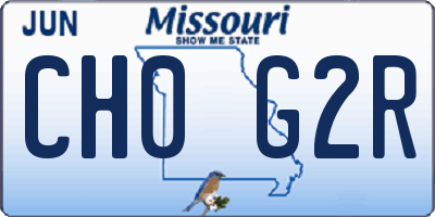 MO license plate CH0G2R