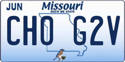 MO license plate CH0G2V