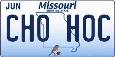 MO license plate CH0H0C