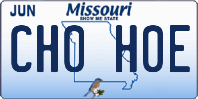 MO license plate CH0H0E