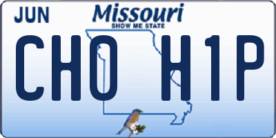 MO license plate CH0H1P