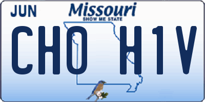 MO license plate CH0H1V