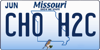 MO license plate CH0H2C