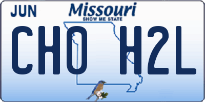 MO license plate CH0H2L