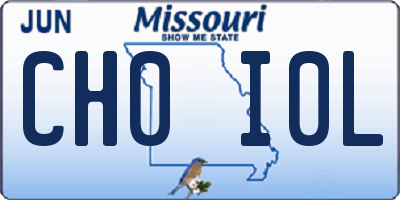 MO license plate CH0I0L