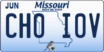 MO license plate CH0I0V