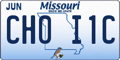 MO license plate CH0I1C