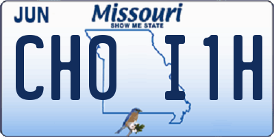 MO license plate CH0I1H