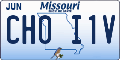 MO license plate CH0I1V