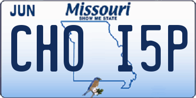 MO license plate CH0I5P