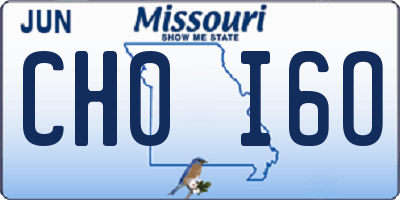 MO license plate CH0I6O