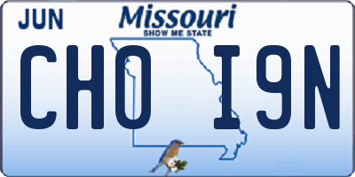 MO license plate CH0I9N
