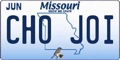 MO license plate CH0J0I