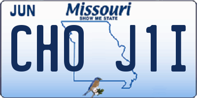 MO license plate CH0J1I