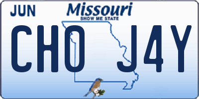 MO license plate CH0J4Y