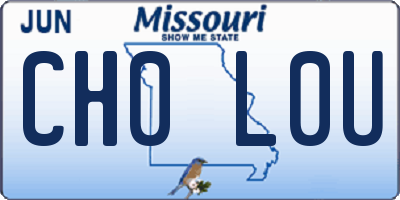 MO license plate CH0L0U