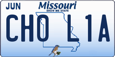 MO license plate CH0L1A