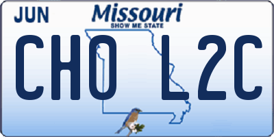 MO license plate CH0L2C