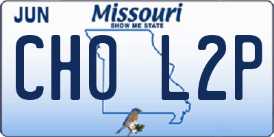 MO license plate CH0L2P