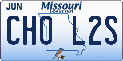 MO license plate CH0L2S
