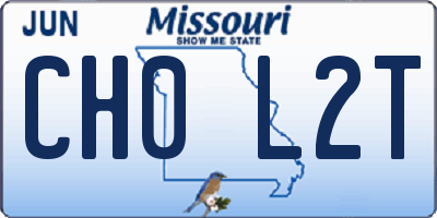 MO license plate CH0L2T