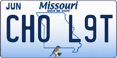 MO license plate CH0L9T