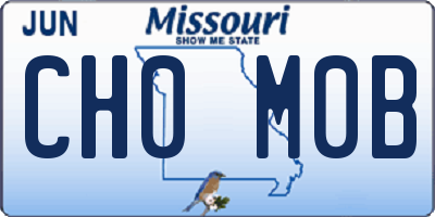 MO license plate CH0M0B