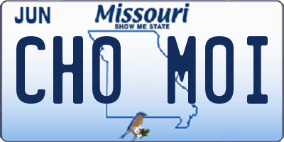 MO license plate CH0M0I
