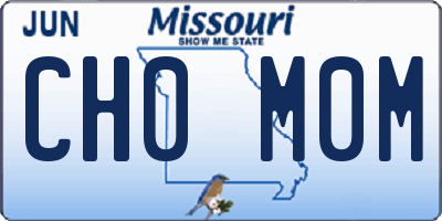 MO license plate CH0M0M