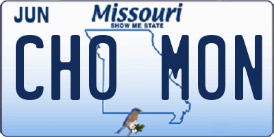 MO license plate CH0M0N