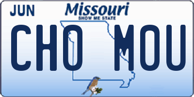 MO license plate CH0M0U