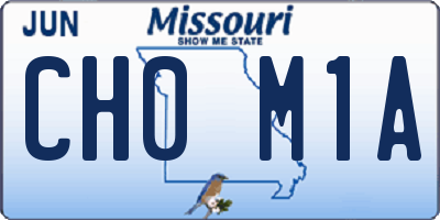 MO license plate CH0M1A