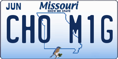MO license plate CH0M1G