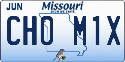 MO license plate CH0M1X