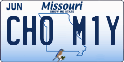 MO license plate CH0M1Y