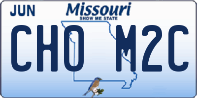MO license plate CH0M2C
