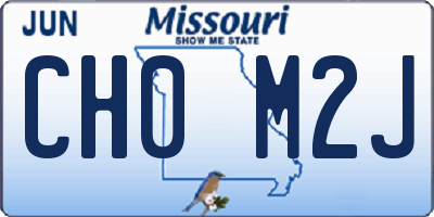 MO license plate CH0M2J