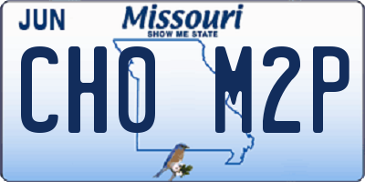 MO license plate CH0M2P